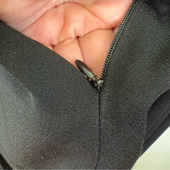 Vintage Scott McClintock Black Beaded Embroidered Long Maxi Dress Size 16 - Picture 8 of 9